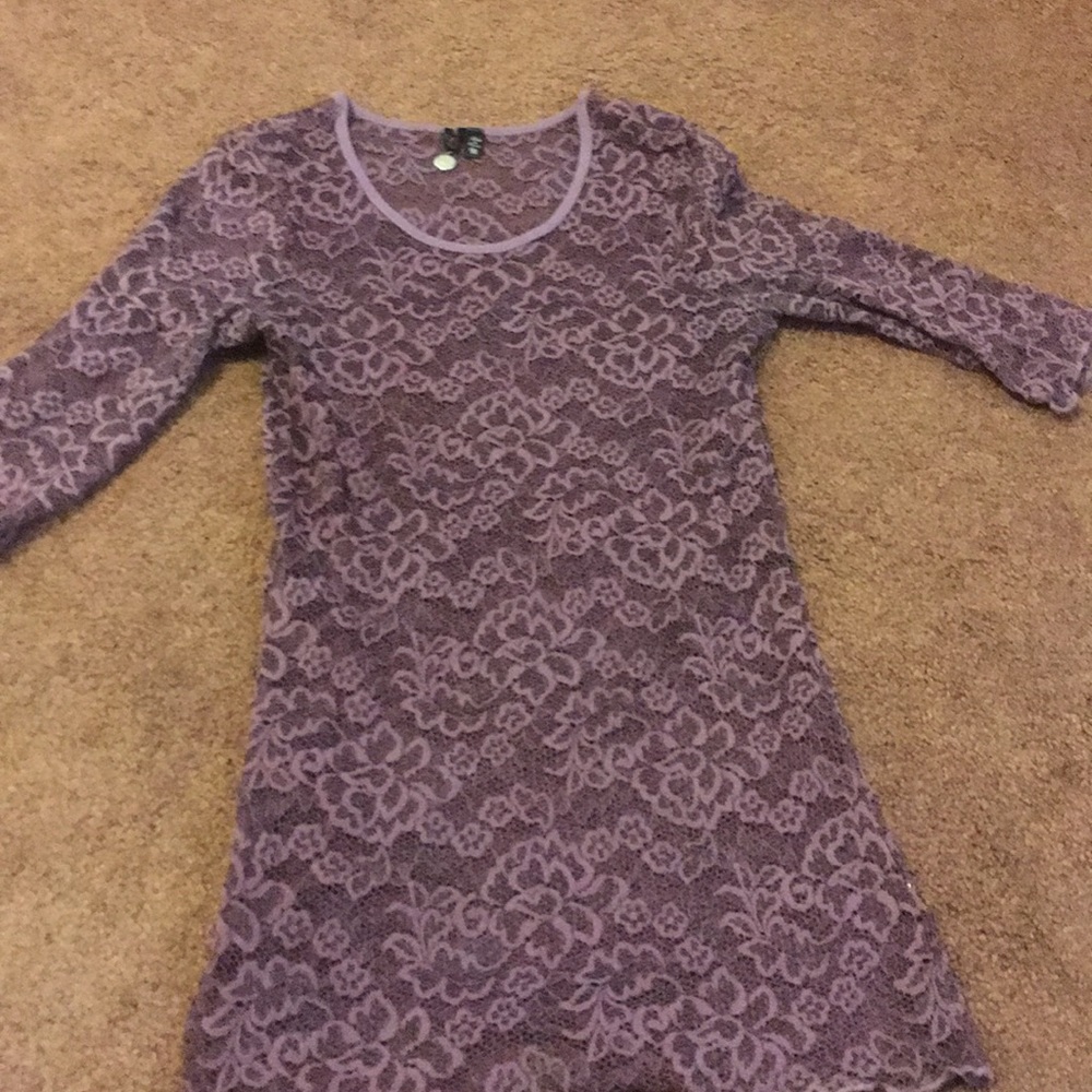 Bke Boutique purple lace top